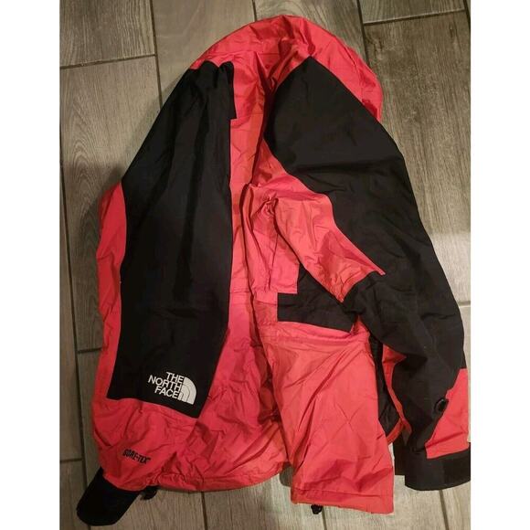 Rare VTG THE NORTH FACE Button Front Hooded Mountain Jacket 90s Red Women’s SZ S - Picture 6 of 6